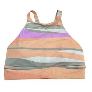 Prana Swim Bikini Top Womens X-Large Quick Dry High Neck Removable Soft Cups